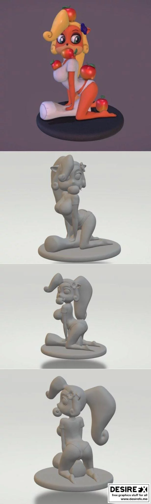 Coco Bandicoot 3D打印模型|﻿Coco Bandicoot