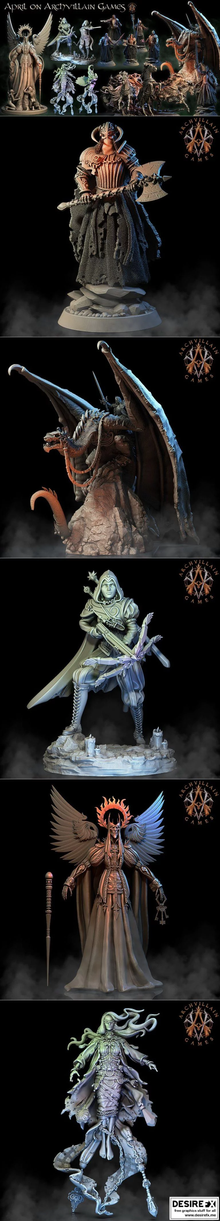 Archvillain Games 《悲歌之境》3D打印模型|Archvillain Games Miniature – The Sorrowsown