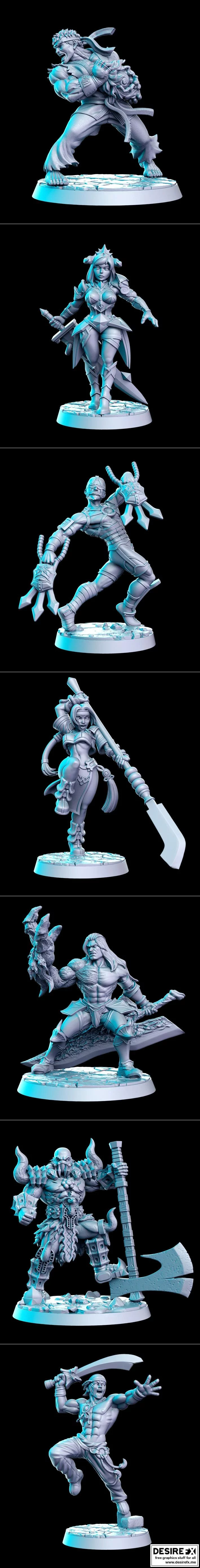 灵魂战士竞技赛 3D打印模型集|RN Estudio Soul Fighter Tournament November 2021