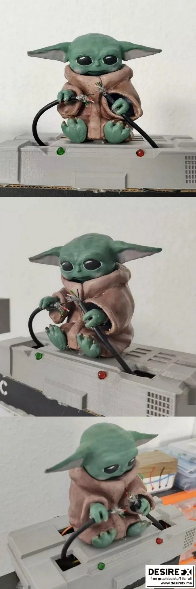 动漫《宝宝尤达》3D打印模型|Baby Yoda