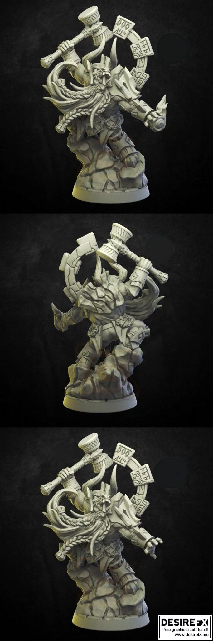 锻神者3D打印模型|Runakk the Forgemaster