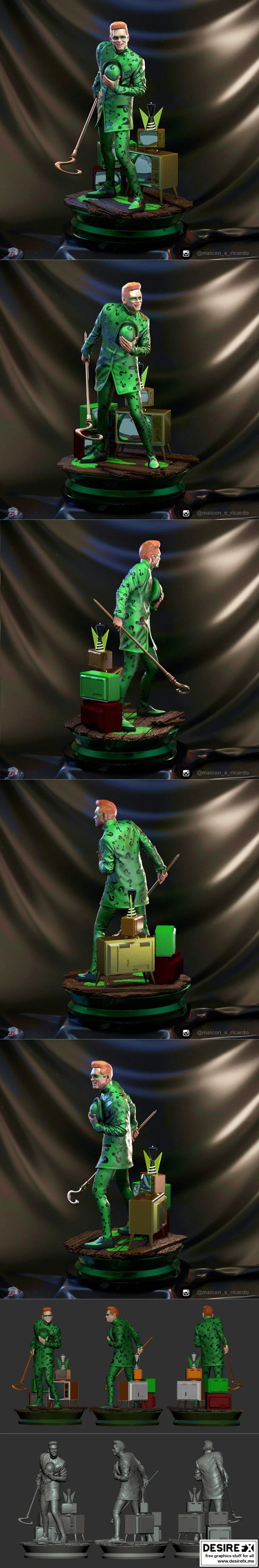 Riddler - 雷神之锤3D模型|Riddler – Jim Carrey