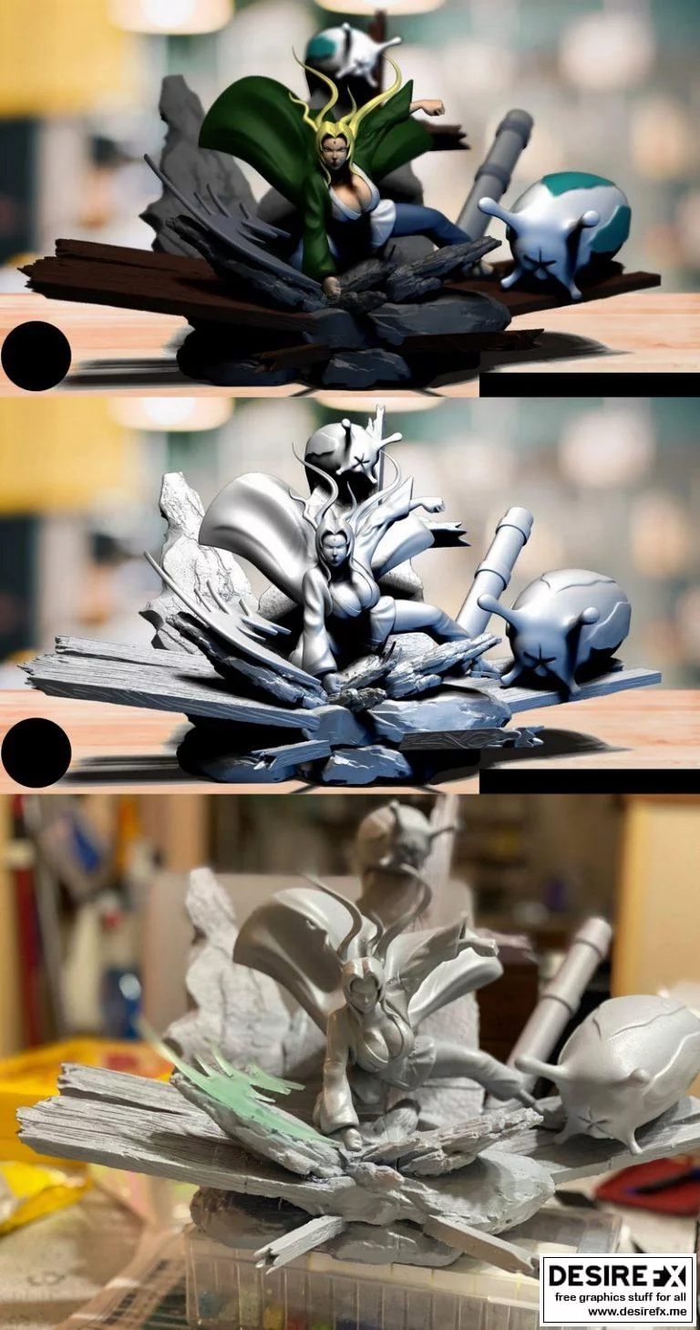 Tsunade 3D打印模型|Tsunade