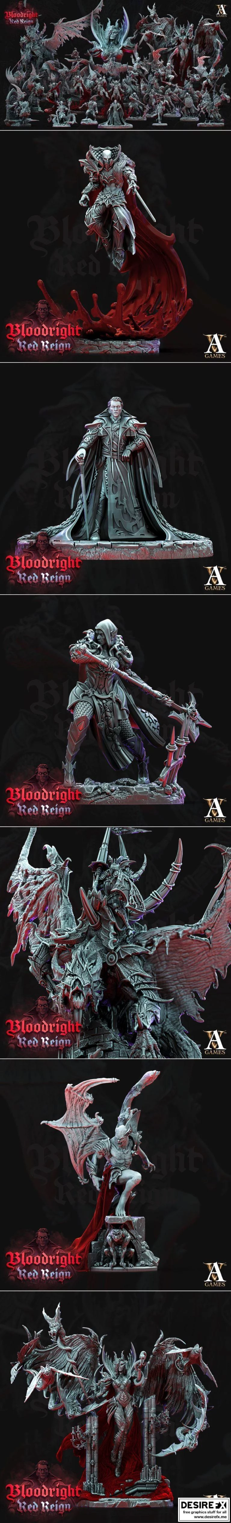 血权：红冠 reign 3D打印模型|Bloodright – Red Reign