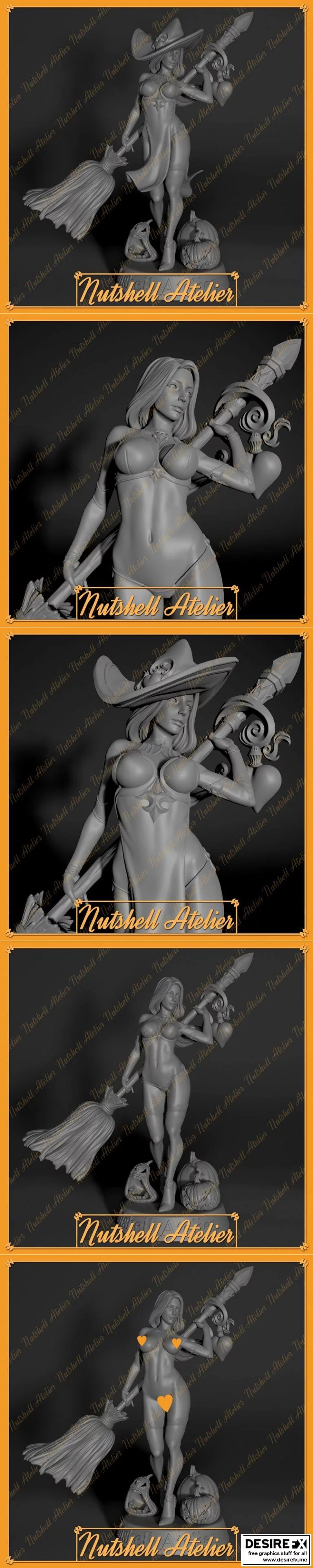 Nutshell Atelier – 女巫01 3D打印模型|Nutshell Atelier – Witch 01 and NSFW