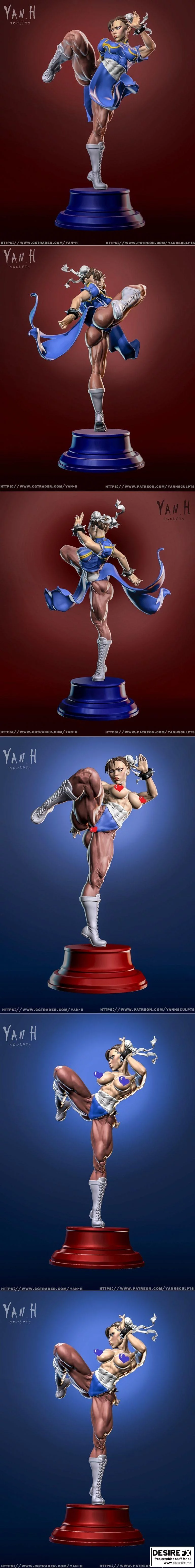 春丽 3D打印模型|Chun-li and NSFW