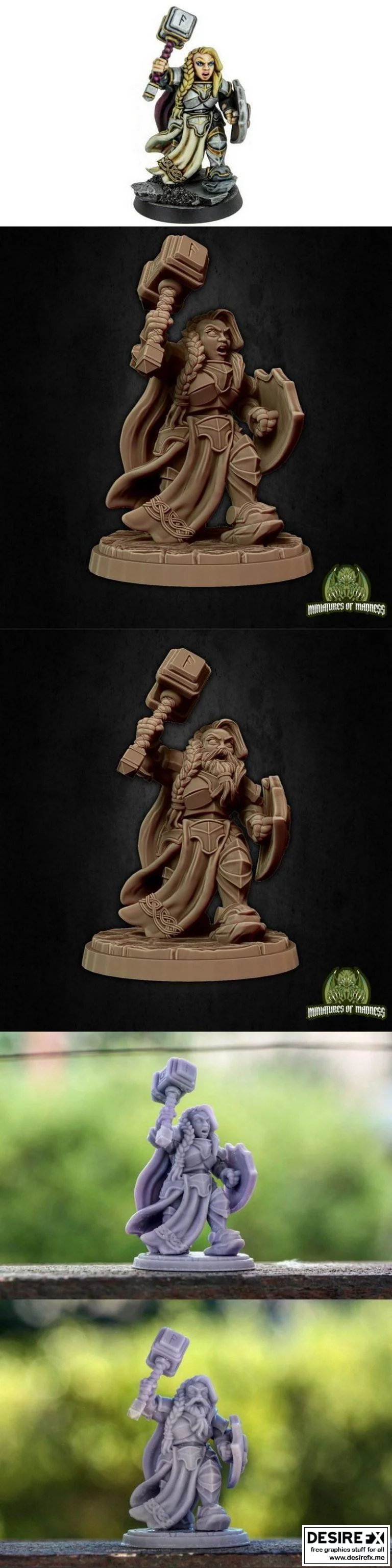 不屈的布里娜：3D打印模型设计|Bryna the Indomitable