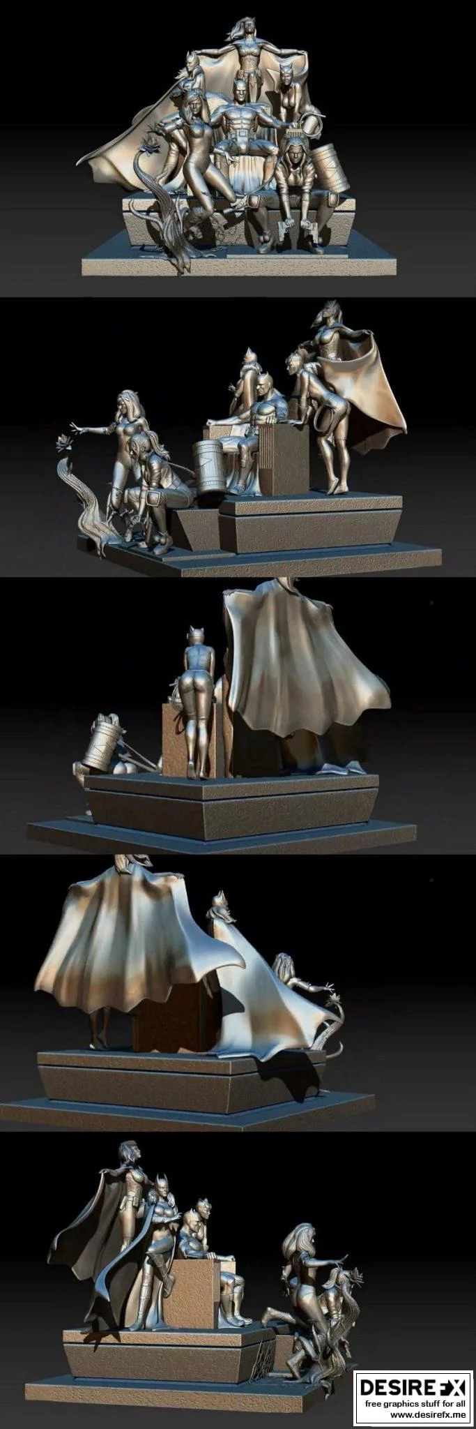 迪奥拉玛3D打印模型：蝙蝠侠|Batman Diorama