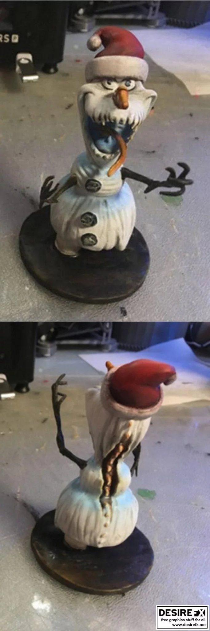 冰雪奇缘  Olaf 3D打印模型|Angry Olaf – Frozen