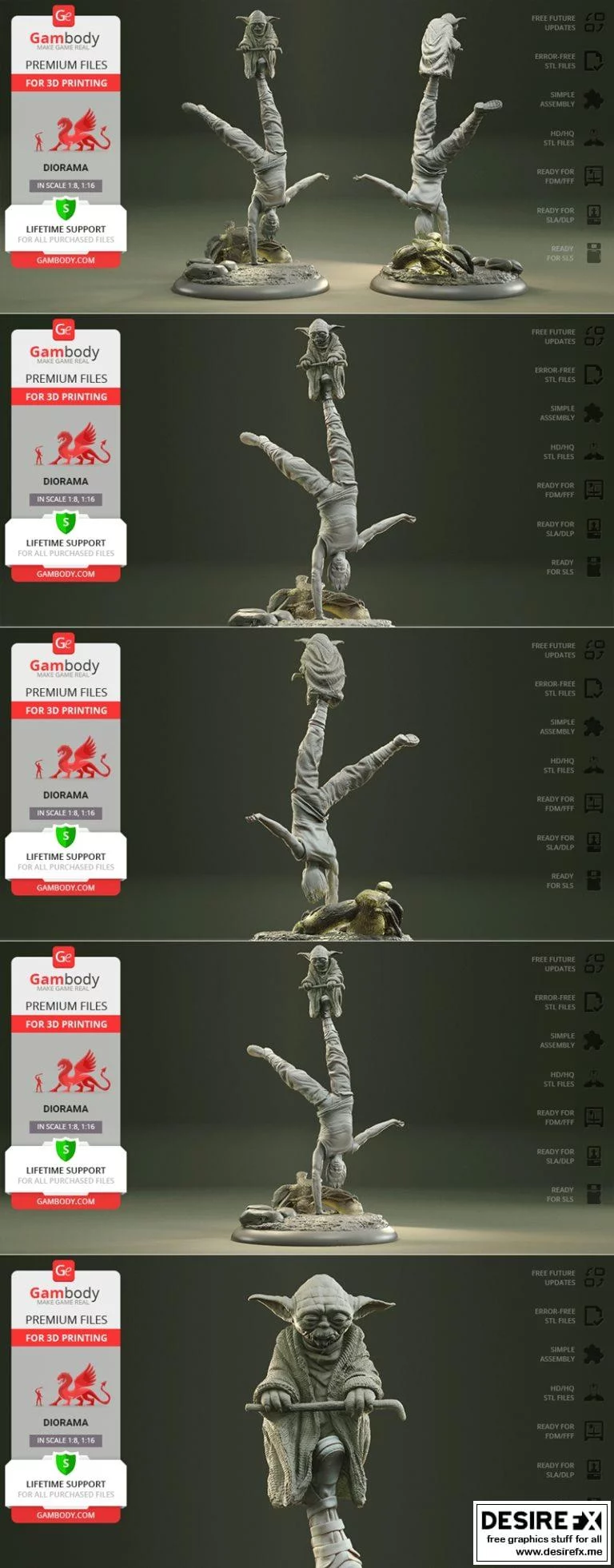 训练中的绝地——3D打印模型|Jedi in Training