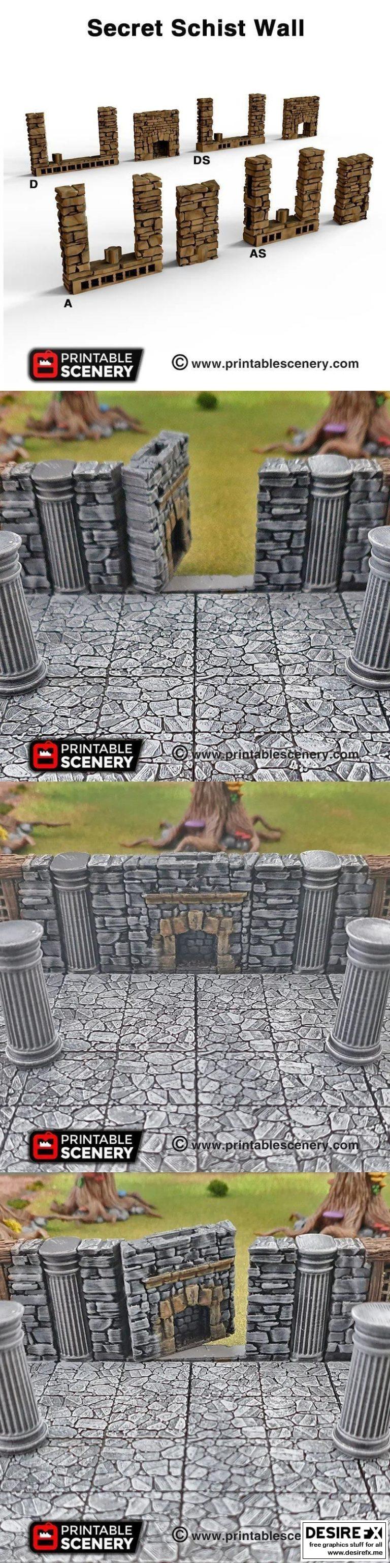 秘境石壁：《进击的巨人》艾伦·耶格尔 3D打印模型|Secret Schist Wall