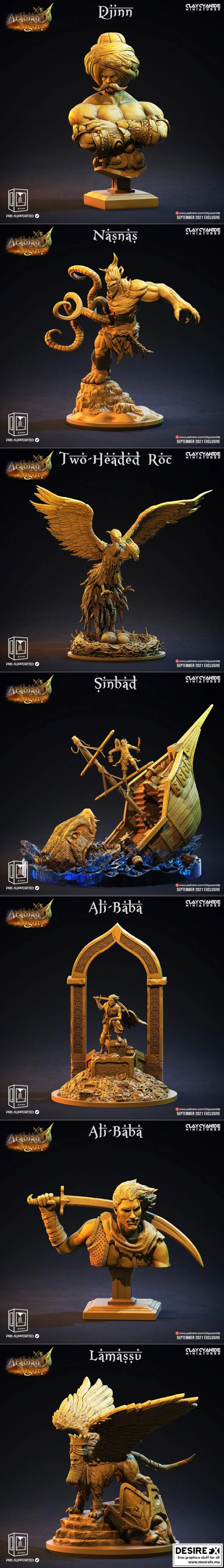 克莱因蓝迷你模型——阿拉伯之夜2021|Clay Cyanide Miniatures – Arabian Nights September 2021