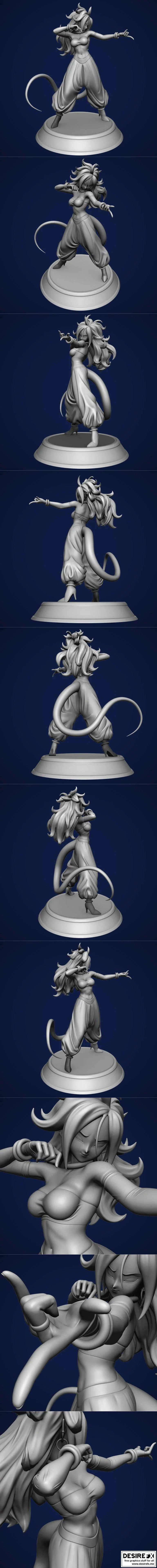 Android 21 3D打印模型|Android 21 Majin