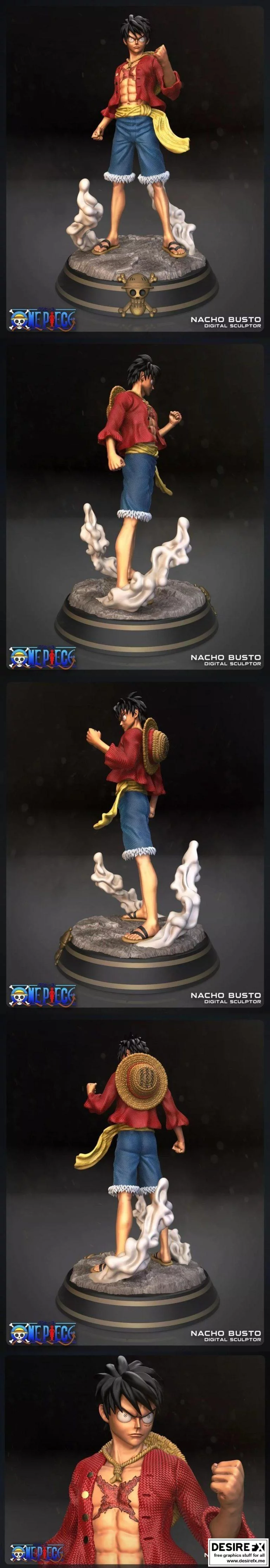 《海贼王》Luffy 3D打印模型|Luffy – One Piece