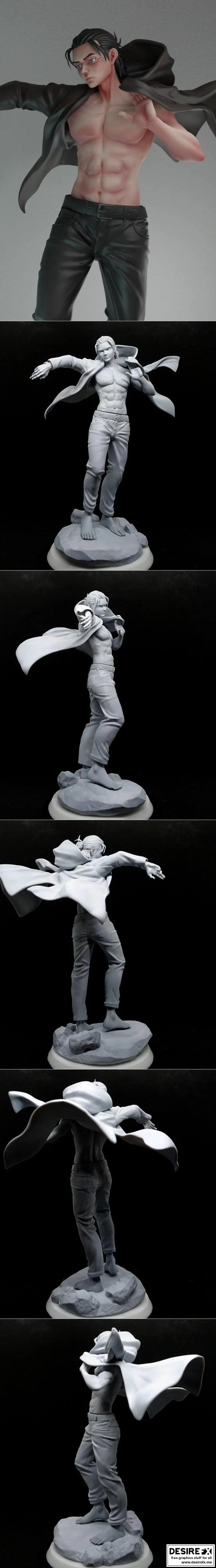 《进击的巨人 3D打印模型：艾伦·耶格尔》|Eren Yeager