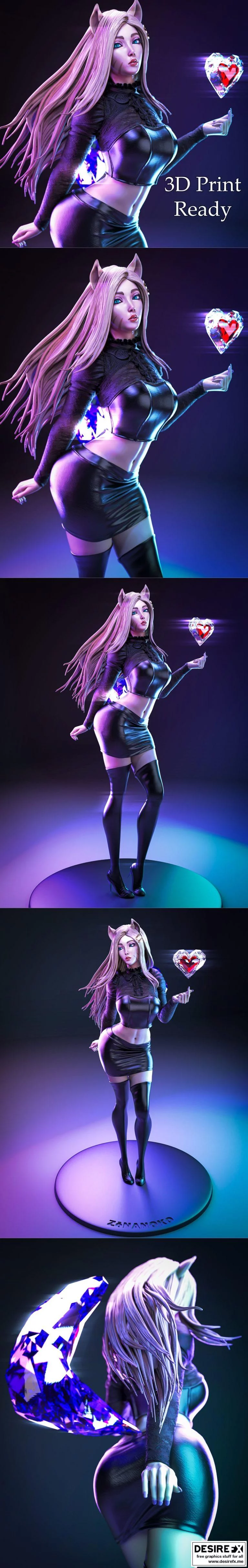 Ahri 3D打印模型|Ahri – The Baddest Fan Art