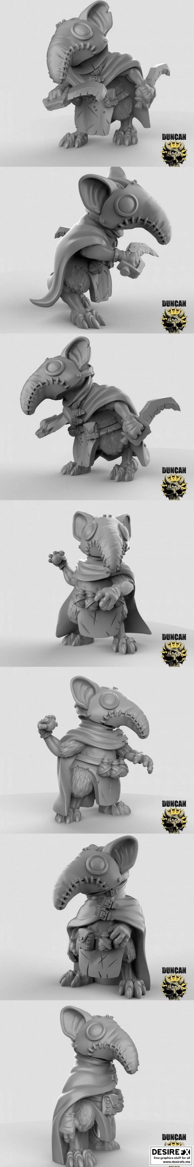 plague医生3D打印模型|Mousle Plague Doctors