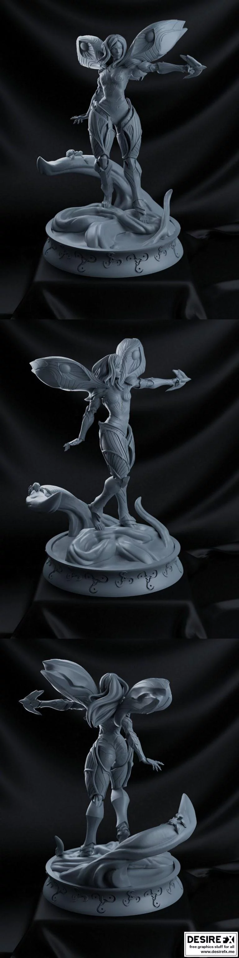 动漫《英雄联盟》角色Kai’sa 3D打印模型|Kai’sa