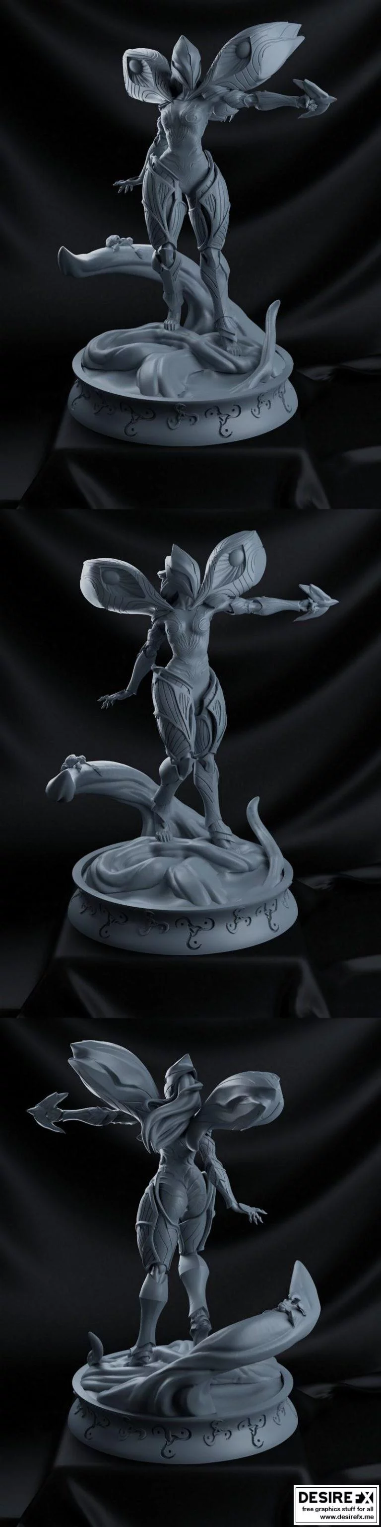 动漫《英雄联盟》角色Kai’sa 3D打印模型|Kai’sa