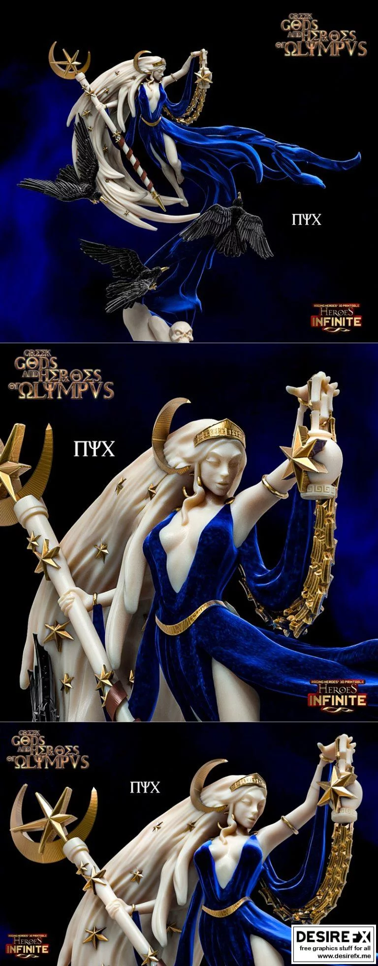 英雄无限——Nyx 3D打印模型|Heroes Infinite – Nyx