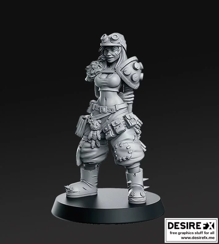 Junkgirl – 废土奇 girl 3D打印模型|Junkgirl – From Wasteland