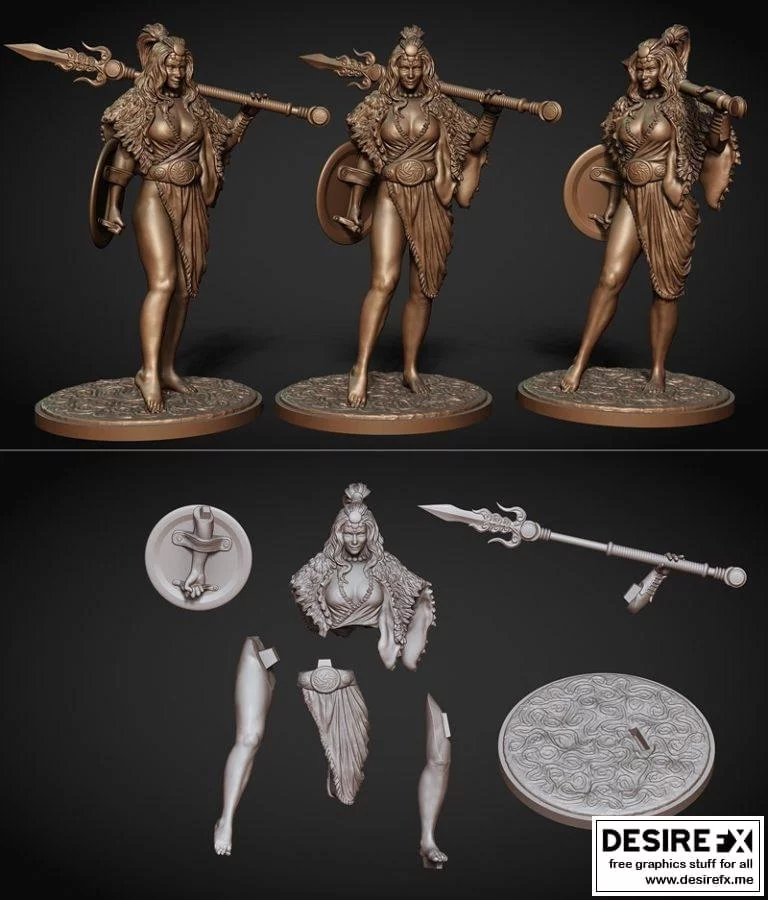 Kyrene - 《怪物猎人》3D打印模型|Kyrene – Monsterhunter version