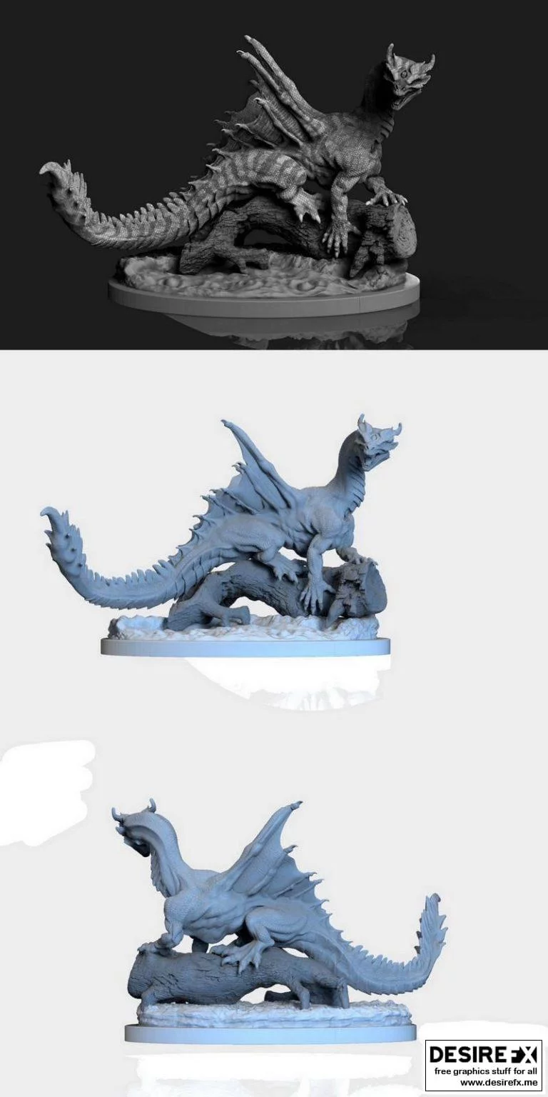 森林之龙3D打印模型|Forest Dragon