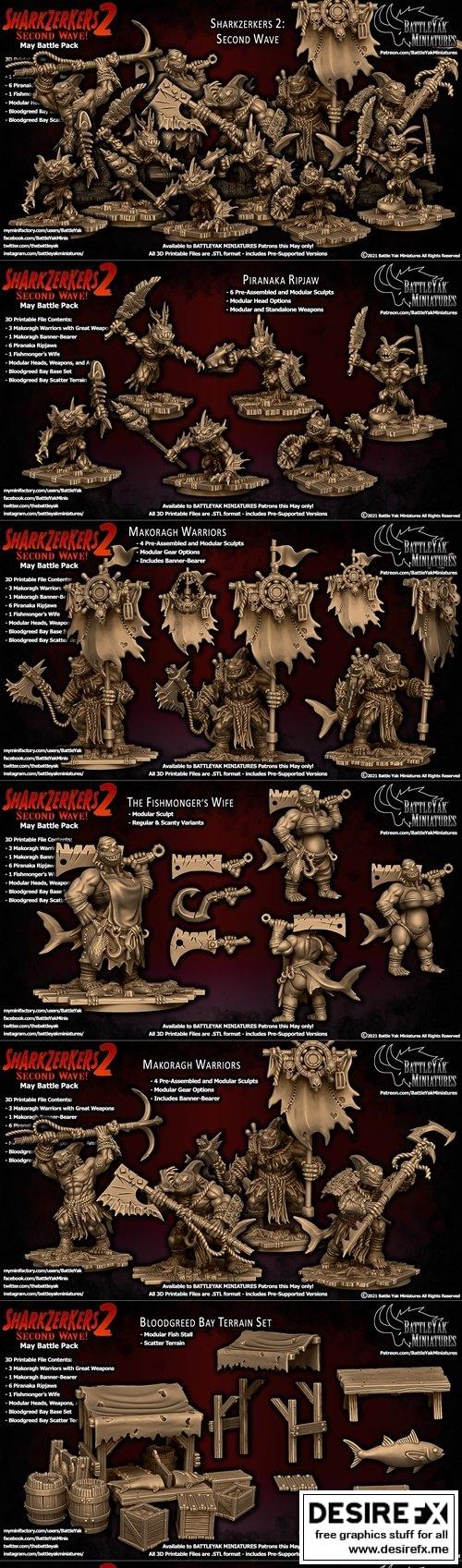 Battle Yak 3D打印模型集：迷你战车系列|Battle Yak Miniatures May 2021