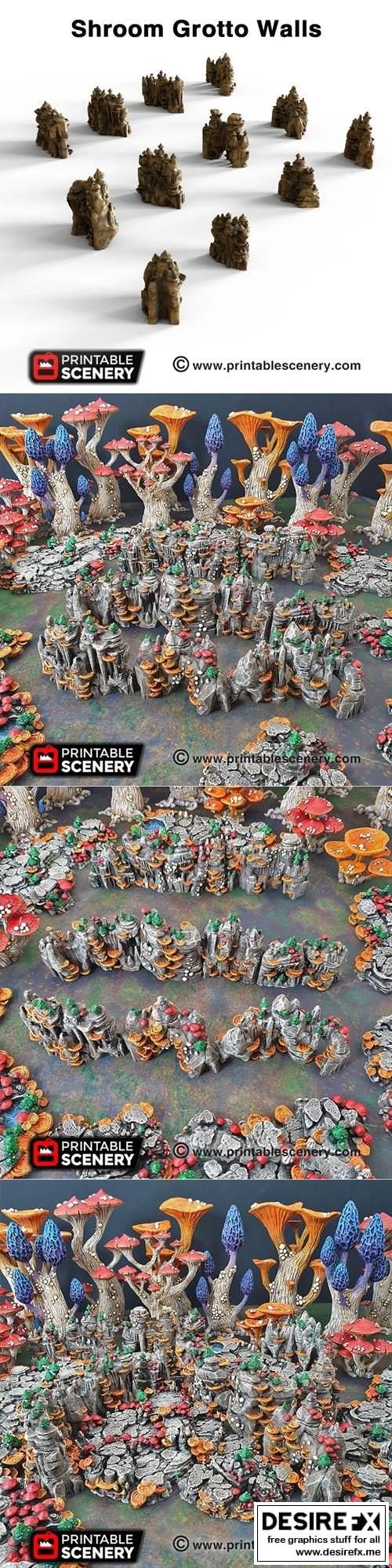 蘑菇洞穴墙壁-生化危机-艾达|Shroom Grotto Walls