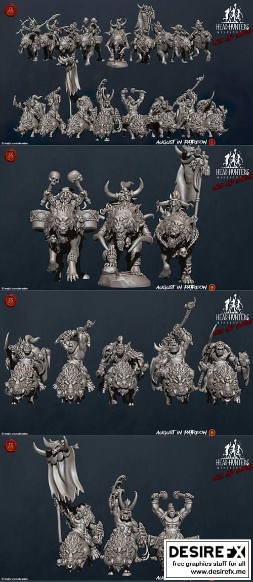 头猎人迷你模型 2021年8月 《最终幻想》角色3D打印模型|Head Hunters Miniatures August 2021