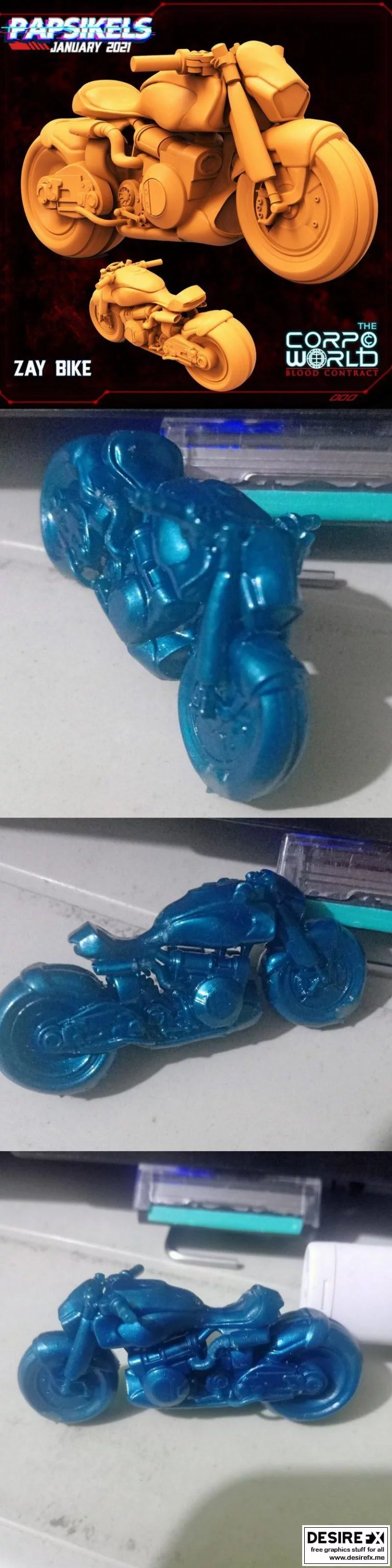 ZAY BIKE 3D打印模型集：动漫角色立体呈现|ZAY BIKE