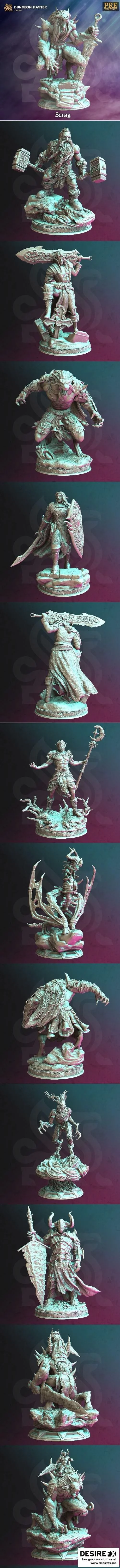 DM Stash 8月2021：动漫游戏角色3D打印模型精选|DM Stash August 2021