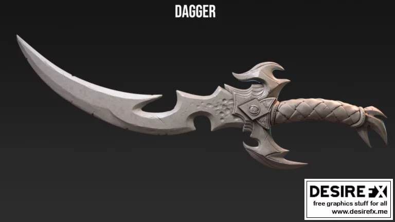 阿尔法里克斯之刃——3D打印模型|Blade of Alphariox – Dagger