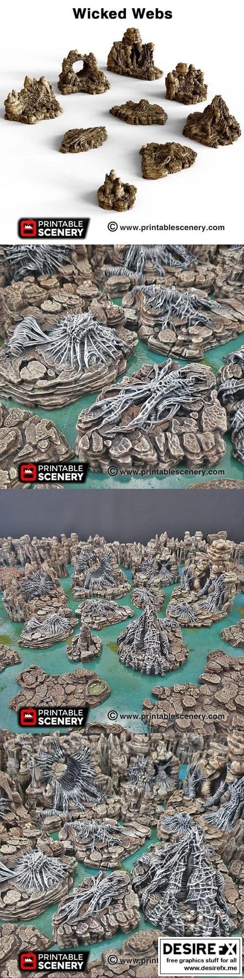 Wicked Webs：动漫游戏角色3D打印模型集|Wicked Webs