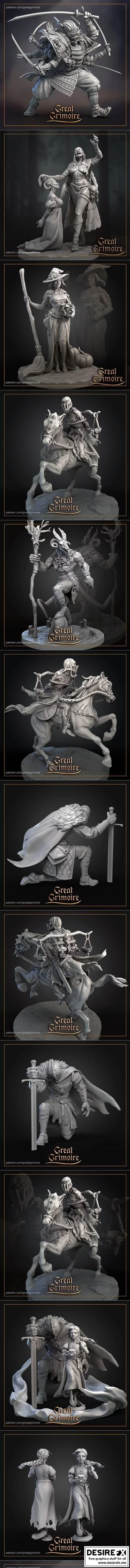 伟大妖书：巫女萨布丽娜 3D打印模型|Great Grimoire Witches Sabbath June 2021