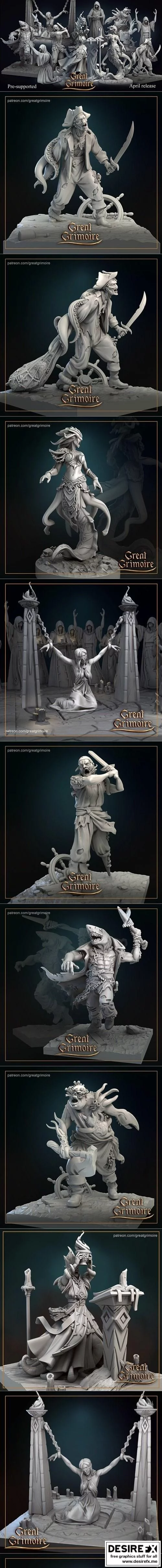 伟大魔典 老神教 终章 2021年4月 3D打印模型|Great Grimoire Cult of Elder Gods Complete April 2021