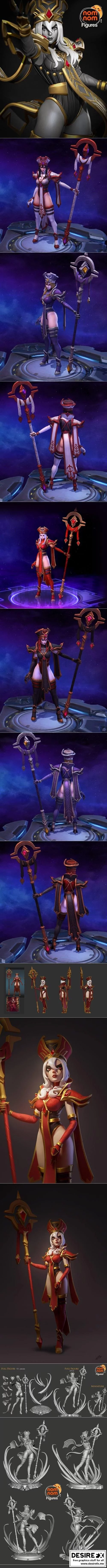 Sally Whitemain：3D打印模型还原动漫角色设计|Sally Whitemain