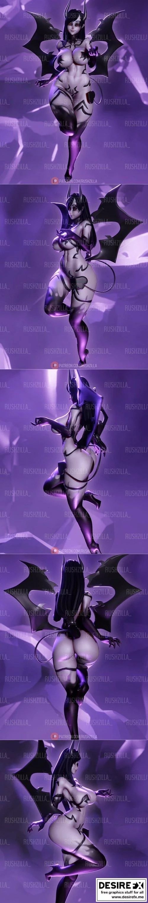 Rushzilla – 3D打印Tifa模型|Rushzilla – Succubus Tifa