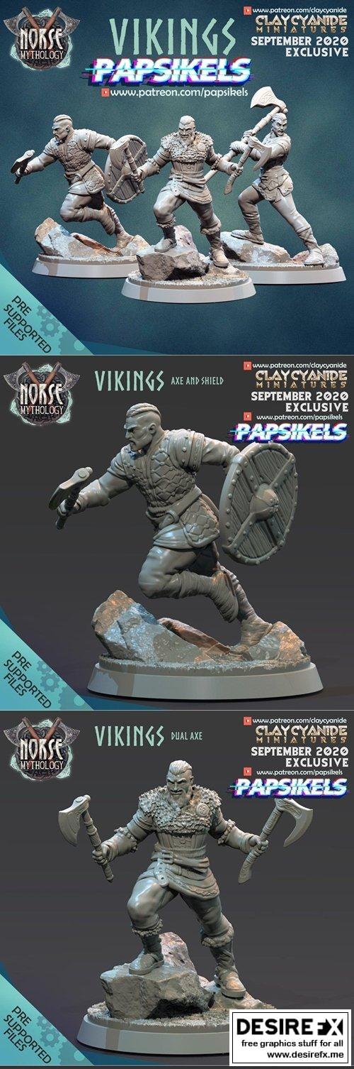维京传奇 3D打印模型|Papsikels VIKINGS