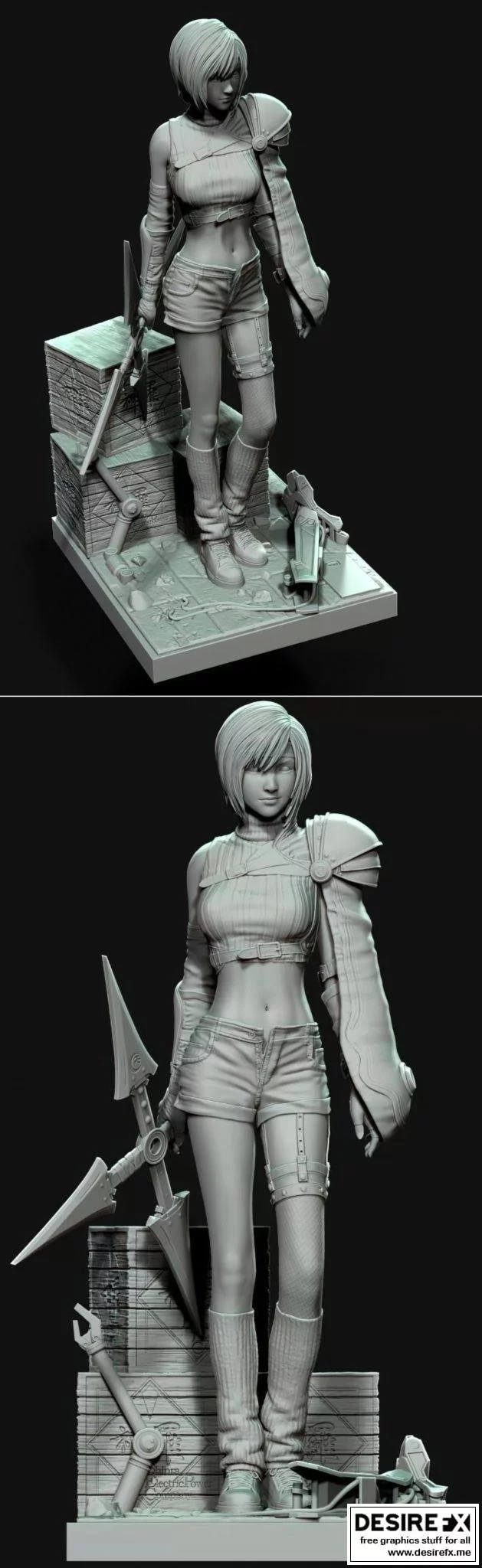 Yuffie Kisaragi 3D打印模型|Yuffie Kisaragi from Final Fantasy 7