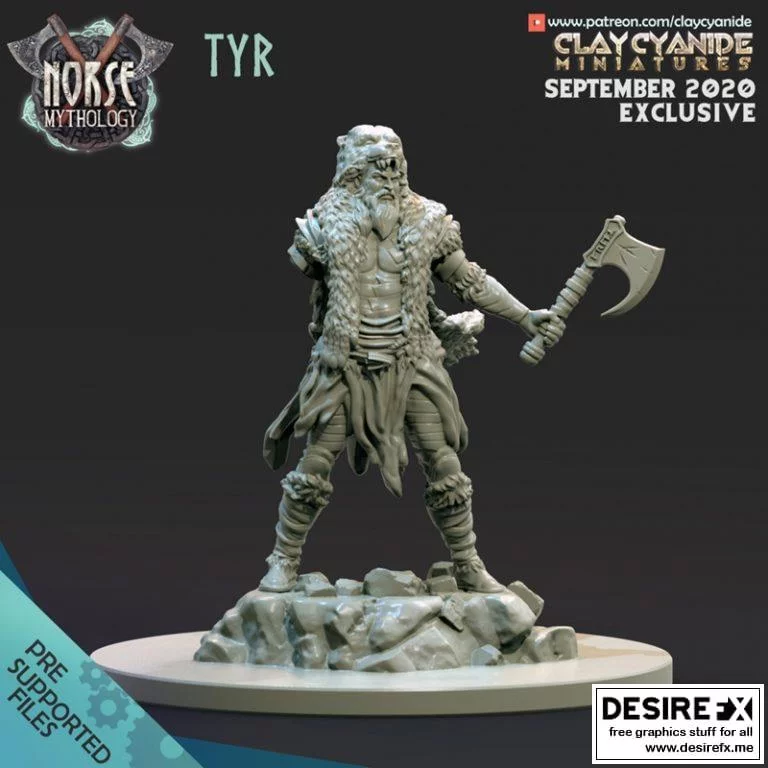 Tyr中的作品与角色3D打印模型集|Tyr