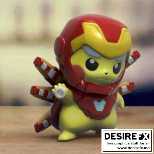 铁甲小宝 3D打印模型|Pikachu – Iron Man