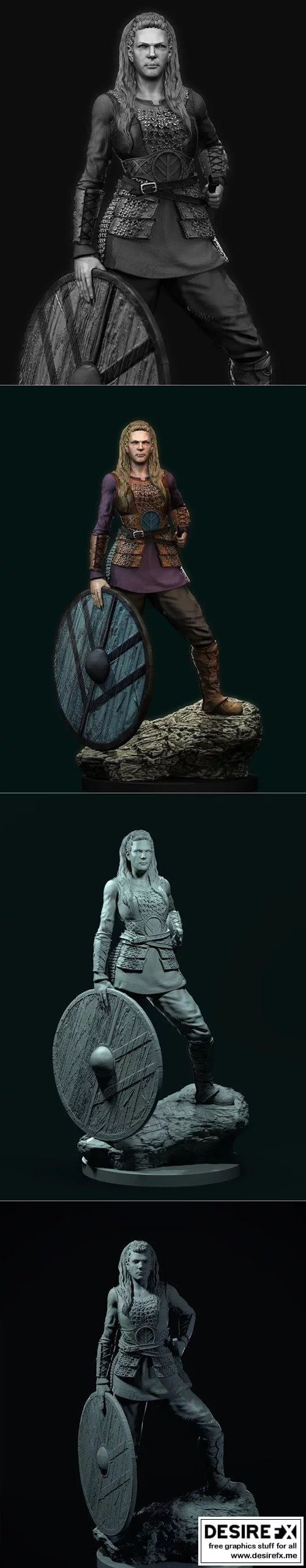 《战神：莱格泰尔3D打印模型》|Lagertha