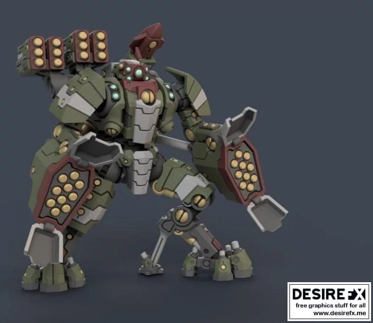 PiperMakes – XV88广角炮台模型 – 箭鱼角色3D打印版|PiperMakes – Archerfish (XV88 Broadside)