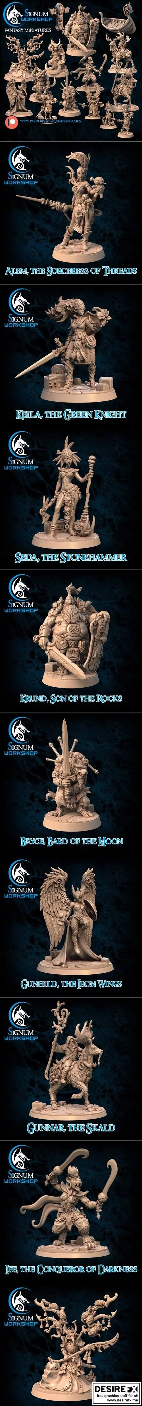 Signum 4 Corners 武者3D模型|Signum 4 Corners Warriors