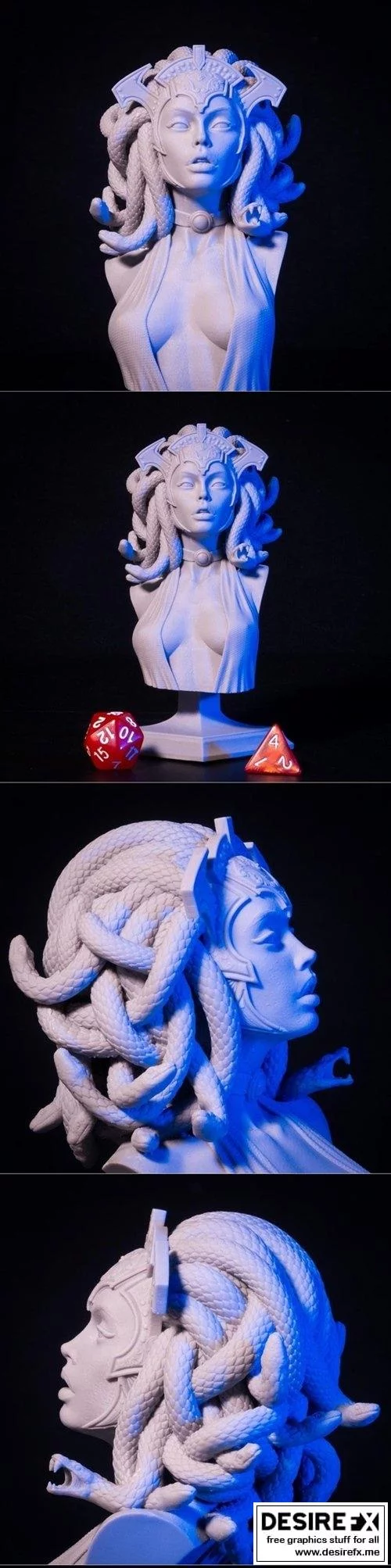 美杜莎雕像 3D打印模型|Medusa Bust