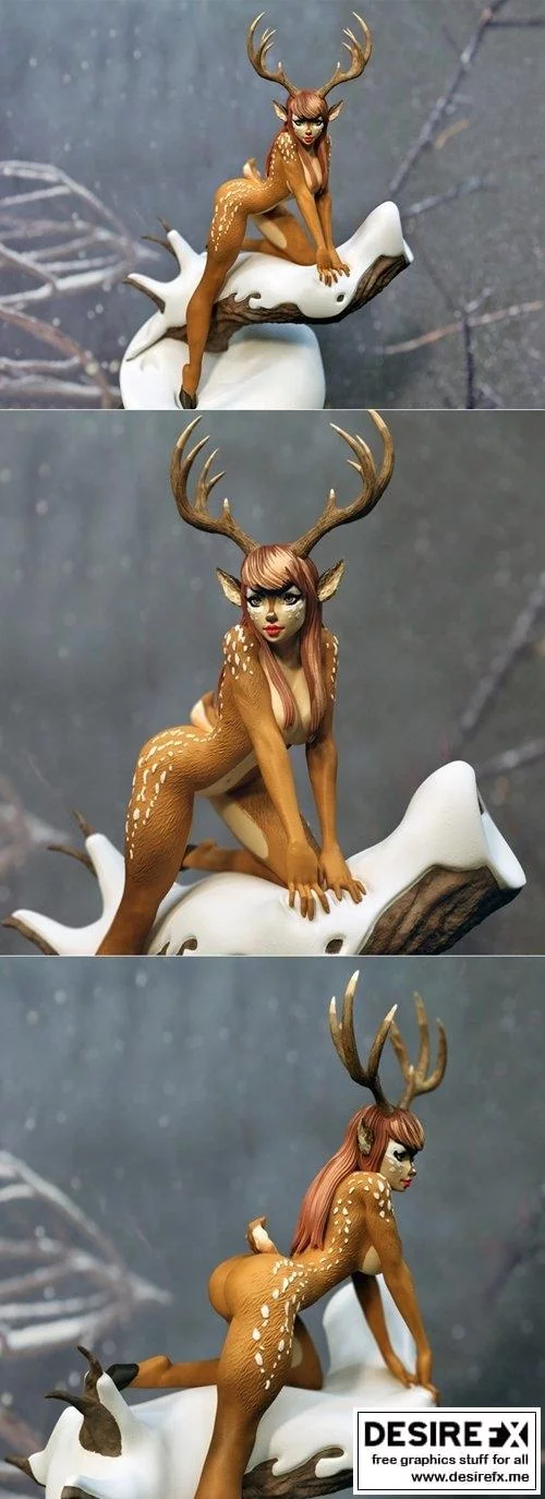 Faun Girl 3D打印模型集|Faun Girl