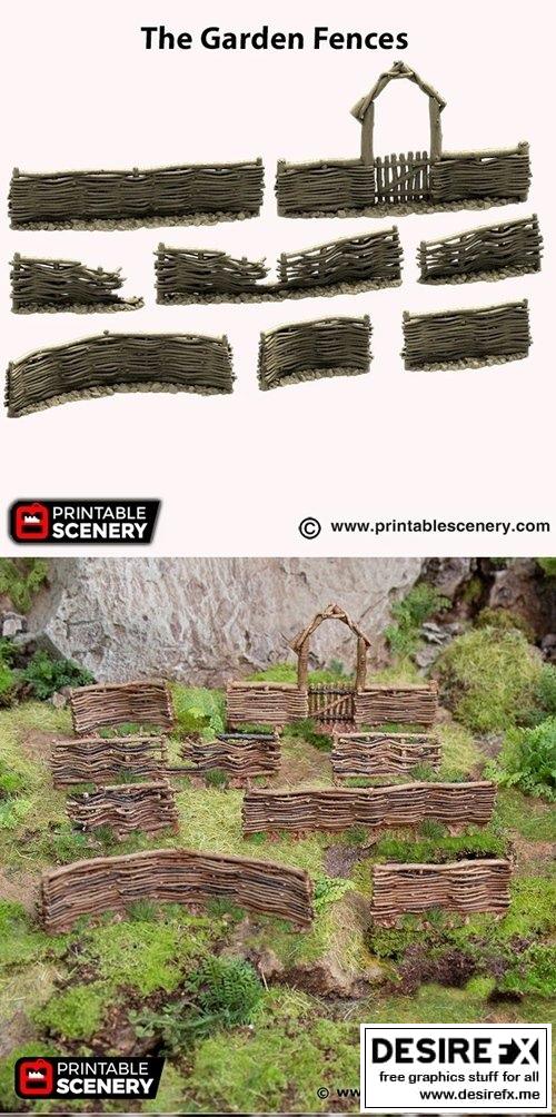 花园围栏：精灵之森3D打印模型|The Garden Fences