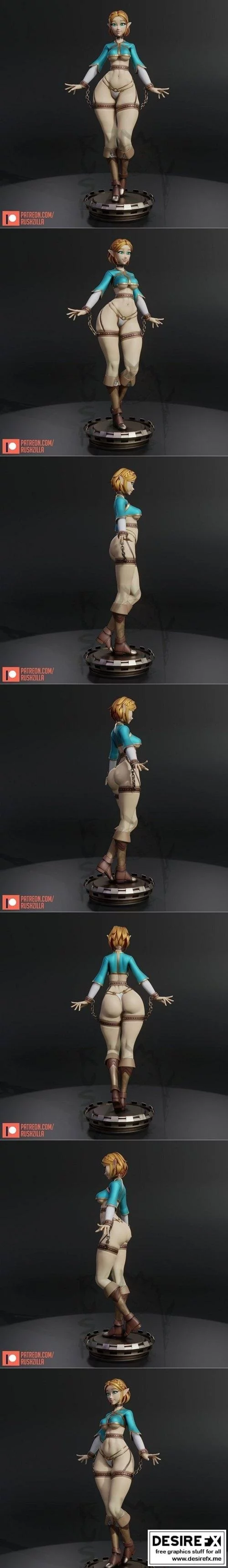 塞尔达传说-林克-3D打印模型|Rushzilla – Zelda