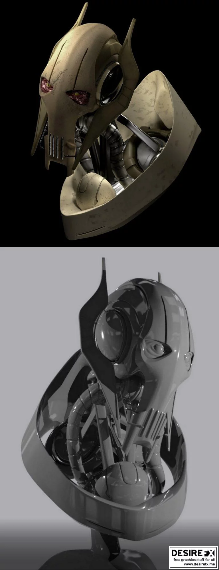 绝地破坏者·格里弗斯 3D打印模型|General Grievous Bust